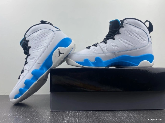 9 Air Powder Jordan Blue FQ8992-101 0817